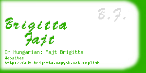 brigitta fajt business card